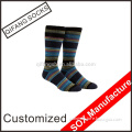 Wholesale custom knee hign stripe socks